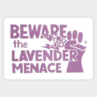 Beware The Lavender Menace - Vintage Queer Art Magnet
